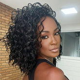 Leeven Gogo Curl: cabello crochet de 10 pulgadas con onda oceánica para peinados rápidos