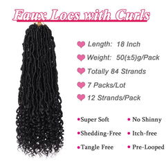 Leeven Locs diosas pre-bucleadas, fáciles de colocar para look rápido.