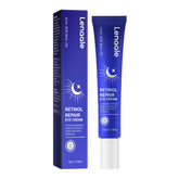 Crema Lenaale para ojos con retinol, suaviza líneas finas alrededor de la mirada.
