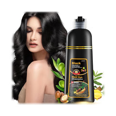 Leorx shampoo-tinte pelo negro: cobertura rápida y uniforme para canas.