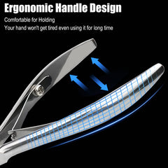 LePinko mango ergonómico para un agarre cómodo durante la manicura.