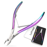 LePinko Cortacuticulas profesional con empujador de 7 mm para uñas precisas.