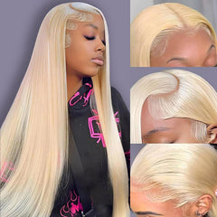 Letmieo 613 frontal con encaje blonda, aspecto natural y suave para uso diario