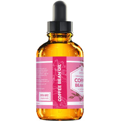 Leven Rose Aceite de Café en Grano, uso en cabello para brillo y nutrición.