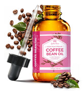 Leven Rose Aceite de Café en Grano en bote oscuro; hidratación suave para la piel.