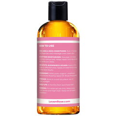 Leven Rose huile de rose musquée pour cuticules et ongles, nourrit et fortifie