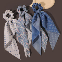 LFOUVRE gomas con pañuelo coqueta: coleta rápida y a la moda