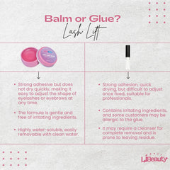 Libeauty adhesivo levantamiento pestañas alta adherencia rosa uso rápido