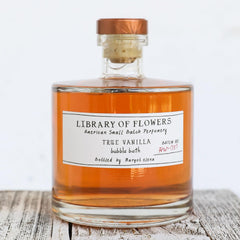 Library of Flowers True Vanilla Bubble Bath burbujas cremosas en la bañera, hidrata la piel