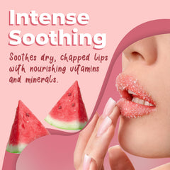 Lick Your Lips Watermelon Sugar Lip Scrub ingredients list highlighting nourishing oils and shea butter