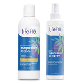 LIFE-FLO loción de magnesio con vainilla, crema para piel suave y relajada