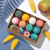 LifeAround2Angels coffret bombes bain 12 pièces, colorées, pour un bain relaxant