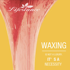 Lifestance depilación de zonas grandes con cera rosa de fuerte agarre.