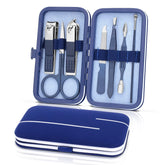 LifHap set de manicura 7 en 1 con caja azul frontal, perfecto para cuidado en casa y viaje.