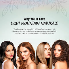 Pincel de aplicación para cobertura precisa con Light Mountain Henna.