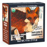 Light Mountain Henna Color: tinte rojo en envase para un color natural