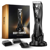 Lijecozy recortador corporal para hombre, acabado negro cósmico, uso cómodo diario.