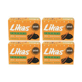 Jabón Likas Papaya Original barra frontal, limpieza suave para piel diaria.