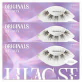 Lilac St Originals, cils-faux naturels 12mm, pack de 3 pour un look discret et léger.