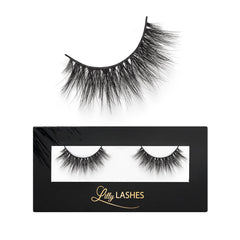 Pestañas Lilly Lashes Miami 3D mink sintético, tira para look dramático