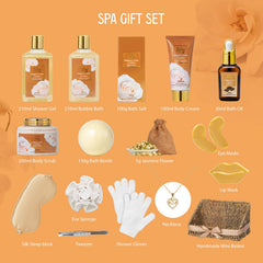 LILY ROY cesta regalo spa: fragancia fresca vainilla y gardenia