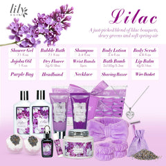 Senteur florale Lilas de Lily Roy crée une ambiance romantique dans la salle de bains