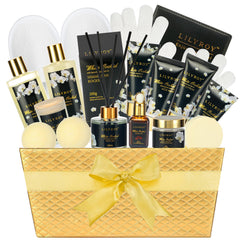 Lily Roy set spa lujo oro 18 piezas para regalo perfecto
