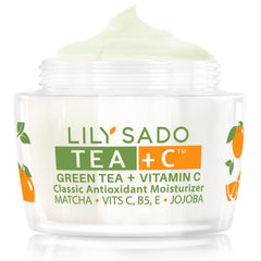 LILY SADO Tea+C crema hidratante con matcha y vitamina C para piel radiante