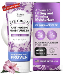 LilyAna Naturals contorno de ojos hidratación profunda para piel suave.