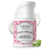LilyAna Naturals crema facial cuello en botella para hidratación suave y rápida.