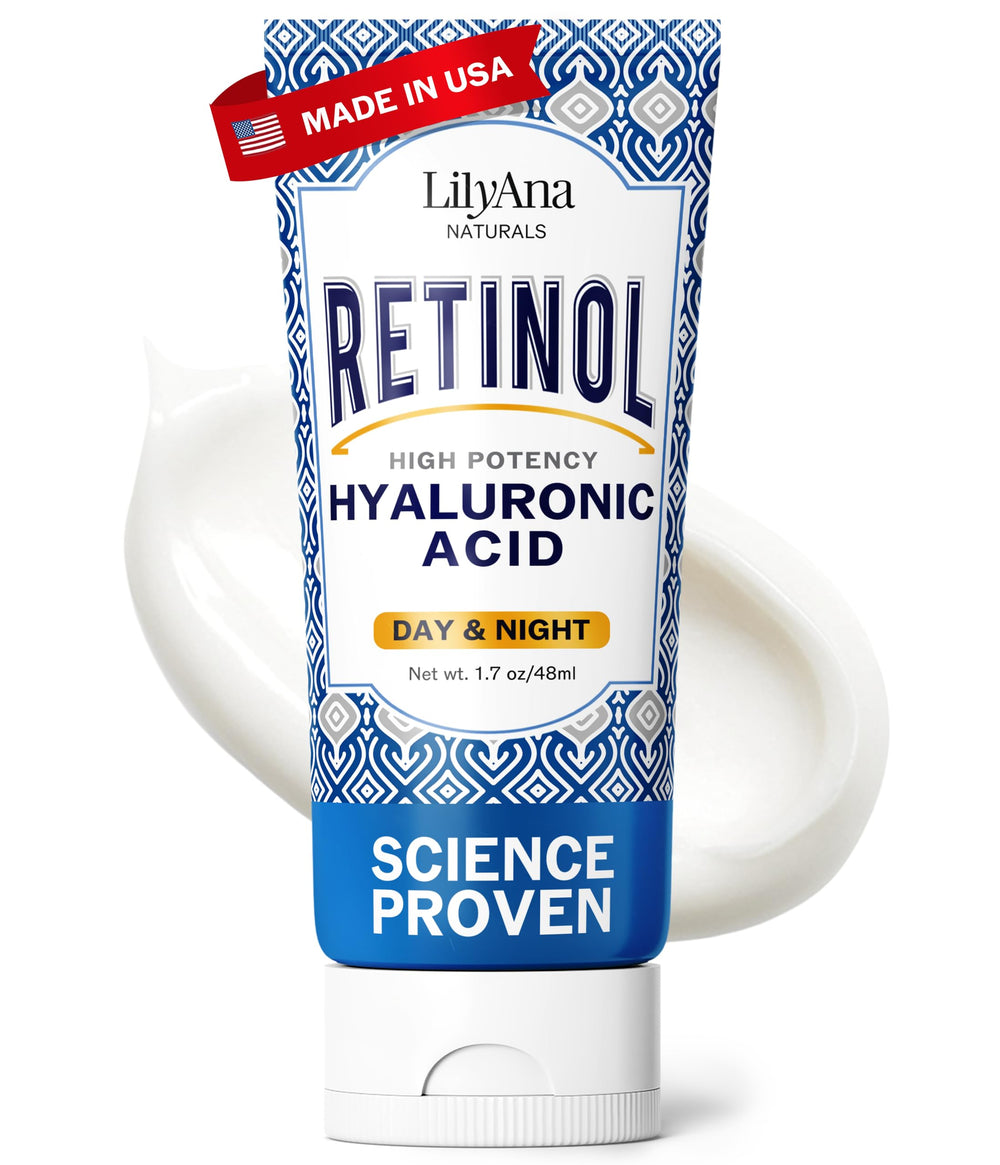 Crème LilyAna Naturals Retinol Visage – flacon élégant, soin anti-âge