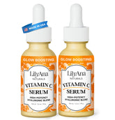 LilyAna Naturals Vitamin C Serum bottle pour for radiant skin