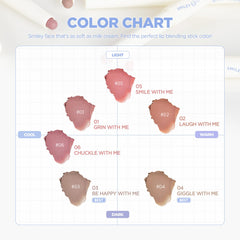 lilybyred Smiley Lip Blending Stick contouring to enhance lip definition and fullness.