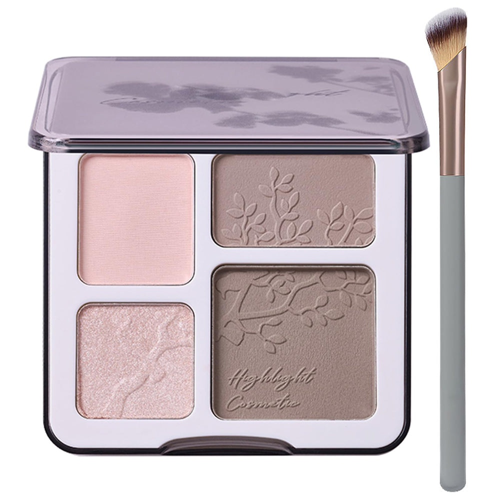 Paleta Lilyloria Iluminador y Contorno compacta para definir rasgos con acabado natural
