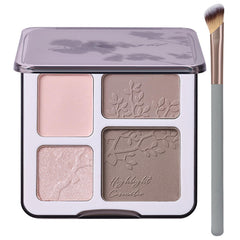 Paleta Lilyloria Iluminador y Contorno compacta para definir rasgos con acabado natural