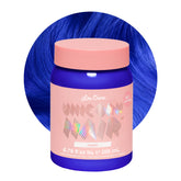 Lime Crime Tinte Unicornio para el Cabello Mystic: botella lista para aplicar color azul eléctrico.