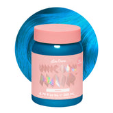 Lime Crime Tinte Unicorn Hair Anime Candy Blue, envase listo para empezar a teñir en casa.
