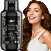 Limer Champú Tinte Castaño - aplicación fácil para cobertura de canas