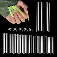 Puntas de uñas acrílicas LIONVISION sin curva C para salones