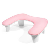 LIONVISION reposamanos en forma U rosa para manicura, cómodo y estable.