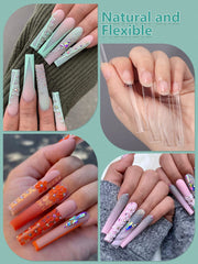 LIONVISON tips de uñas acrílicas en 12 tallas para ajuste preciso y cómodo.