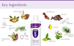 Lipogaine Big 5 shampoo foamy lather signals premium cleansing.