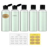 LISAPACK botellas de viaje claras, 100 ml, ideales para cosméticos.