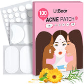 LitBear parche acne grande para la cara, cobertura amplia para brotes grandes