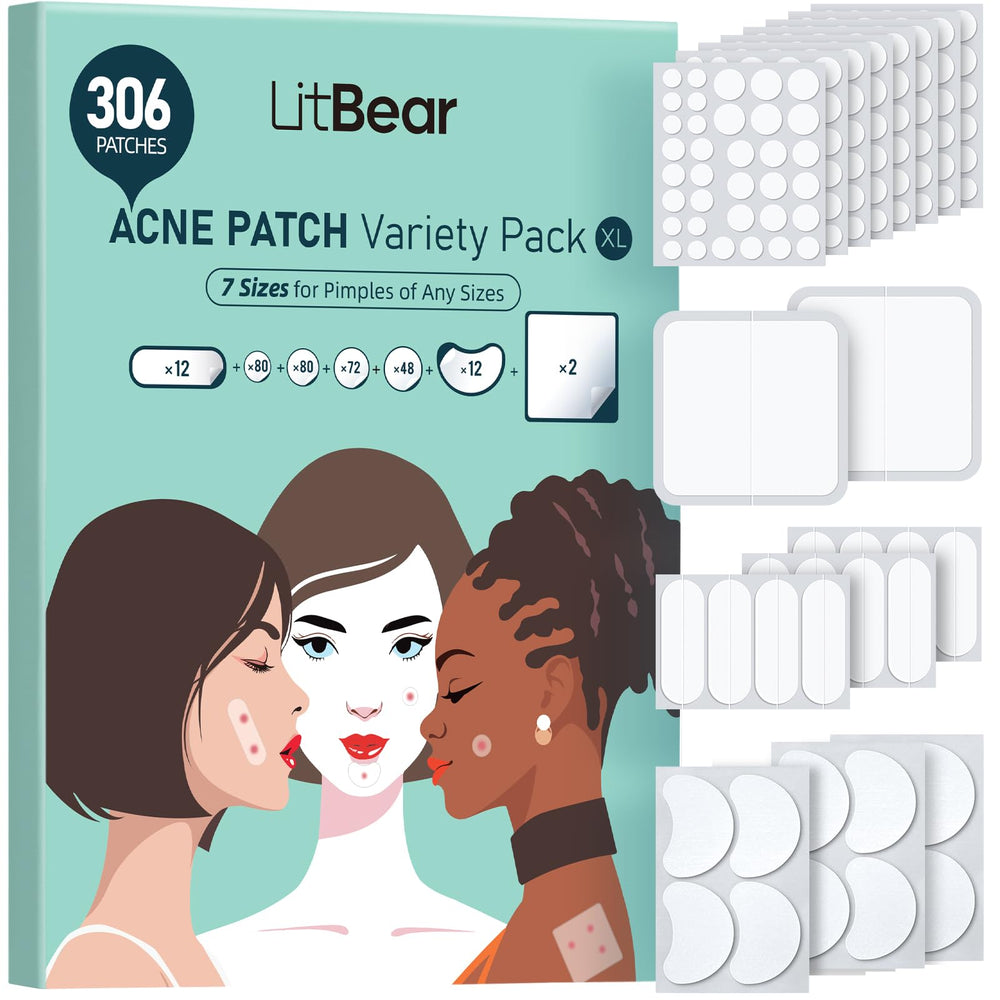 LitBear parche hidrocoloide 8 mm para imperfecciones faciales pequeñas