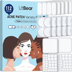 LitBear parche hidrocoloide de 8 mm para zonas pequeñas, absorbe y protege la piel.