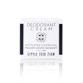 Little Seed Farm desodorante crema natural con carbón activado en frasco, frescura duradera.