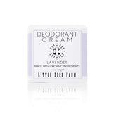 Little Seed Farm desodorante lavanda crema en pote, aroma suave para piel sensible.