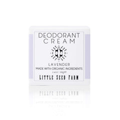 Little Seed Farm desodorante lavanda crema en pote, aroma suave para piel sensible.