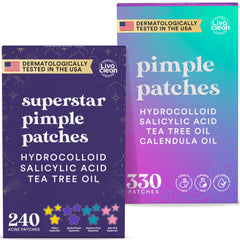 Parche Livaclean estrella colorido para uso específico en imperfecciones de la piel.